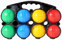 Engelhart Jeu de boules set - gekleurd - voor kinderen - 8 ballen