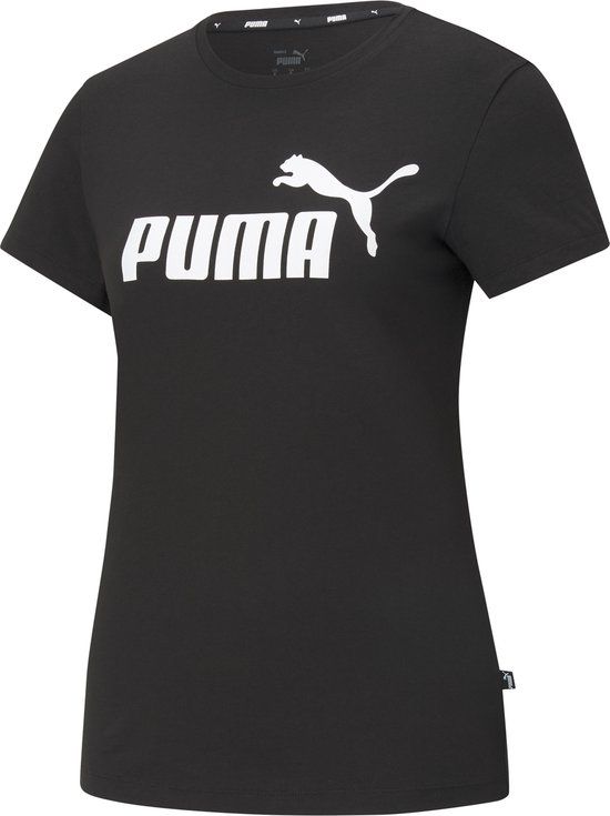 PUMA ESS Logo Tee Women's T-shirt - Black - Size S