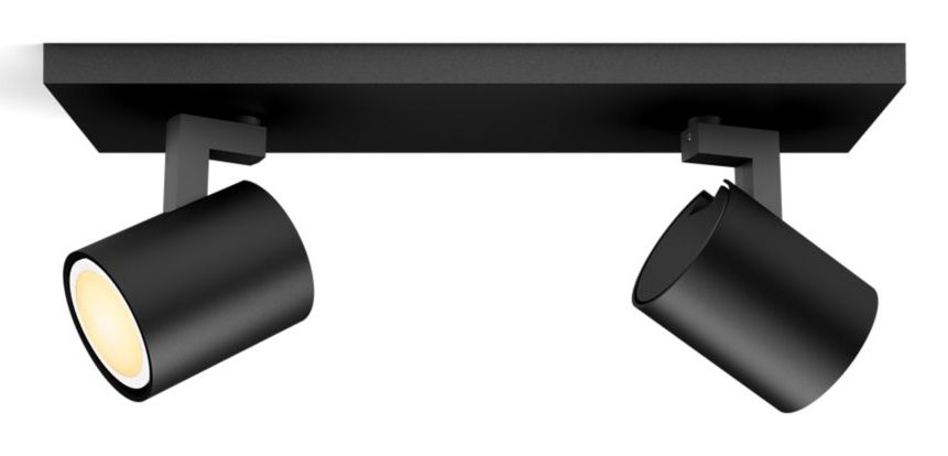 Philips Hue Runner - Smart Spot - Bluetooth - 2 Spots - Black - GU10