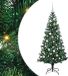 vidaXL - Kunststof - Voorverlichte - Kerstboom - Groen - 150 cm