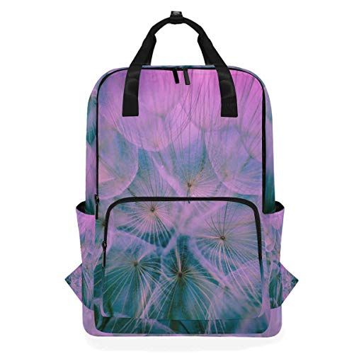 MONTOJ Travel Rugzak Vrij Violet Dandelion School Rugzak