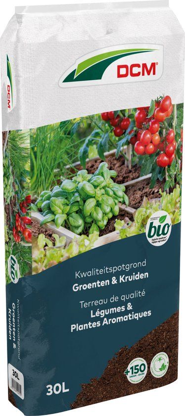 DCM Potgrond Groenten/Kruiden Bio 30L