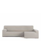 Eysa Bi-elastische bankhoes voor chaise longue, met lange mouw, rechterkant rechts, kleur linnen, design Harlem