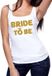 Bellatio Decorations Shoppartners Bv Bride to be gouden vrijgezellenfeest tanktop / mouwloos shirt wit dames - bruid shirt - Vrijgezellenfeest kleding L