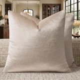 GIGIZAZA Decoratieve bank sierkussensloop, sofa 18x18 crème sierkussens, Vierkante boerderij fluwelen sierkussens