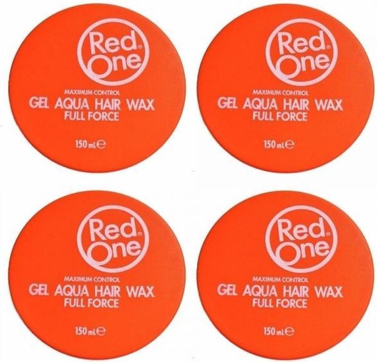 RedOne Orange Hair Wax| Haarwax| Haargel| Gel| Aqua wax| Oranje Aqua haarwax| 4 stuks| 4 pieces