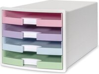 HAN Impuls Ladekast - 4 Laden - Wit/Pastel - HA-1013-129