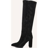 Mexx Krystal Ii Indy Laarzen - Textiel - Dames - Zwart - Maat 40