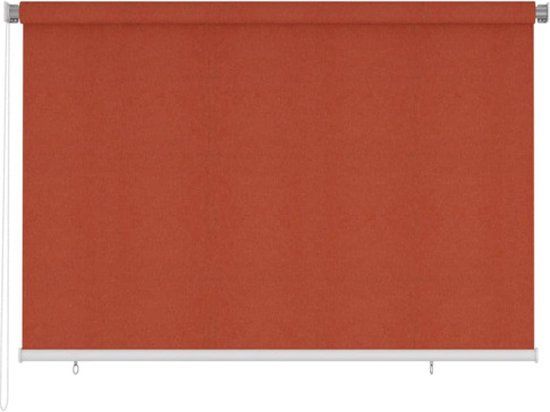 vidaXL Rolgordijn voor buiten 220x140 cm HDPE terracottakleurig
