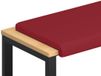 vidaXL Bankkussen Kunstleer Wijnrood 80 cm