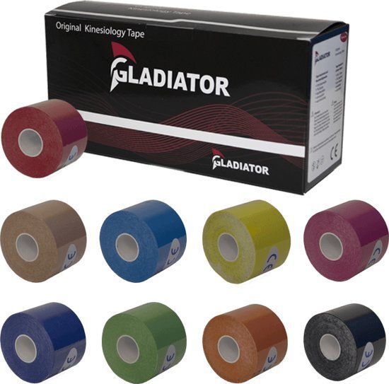 Gladiator Sports Gladiator Kinesiotape (6 rollen ) â€“ Blauw