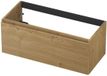 INK - Onderkast 1L Greeploos Houten Keerlijst Fineer - 1000x450x400 Mm - Natur Fineer