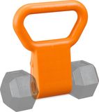 Merkloos / Sans marque Relaxdays handvat dumbbell - 28 x 23 x 7 cm - oranje