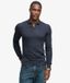 Superdry Homme Polo Maille Torsadée Manches Longues Coupe Décontractée Navy Taille: L