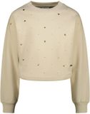 Vingino Nathalia sweater met hartjes beige - Maat 128