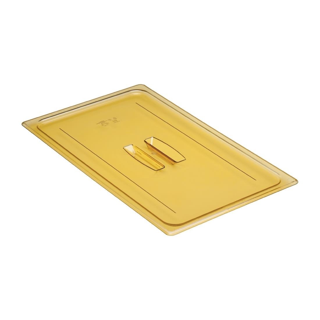 Cambro Amber Full Size H-Pan Cover met handvat