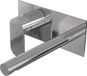 Brauer Chrome Edition Robinet de lavabo encastrable avec bec droit et plaque de recouvrement Modèle C2 Chrome