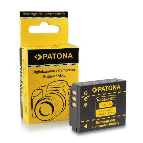 Patona Batterij DMW-BCE10E compatibel met Panasonic Lumix DMC-TZ1 TZ2 TZ3 TZ4 TZ5