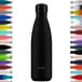 FLASKE Original Match Drinkfles 500 ml - Geïsoleerde RVS Waterfles - BPA-vrij - 12u Warm & 24u Koud - Geschikt als Thermosfles en Thermoskan - Water Bottle Stainless Steel - Night