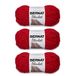 Bernat Deken Cranberry Garen - 3 Pack van 150g/5,3 oz - Polyester - 6 Super volumineus - 108 Yards - Breien, Haken, Amigurumi, Chunky Chenille Garen