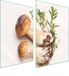 Plaque de protection en verre pour cuisine, 2x35x52 cm, avec pieds