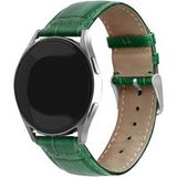 Strap-it Samsung Galaxy Watch 7 - 44mm leather crocodile grain band (groen)