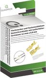 Quadrios Assortiment kabelschoenen 1.50 mm² - 2.50 mm² Messing, Transparant 100 onderdelen