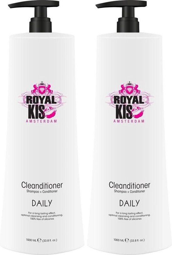 KIS Royal Kis Cleanditioner Daily - 2x1000ml - Alle haartypes - 2000 ml