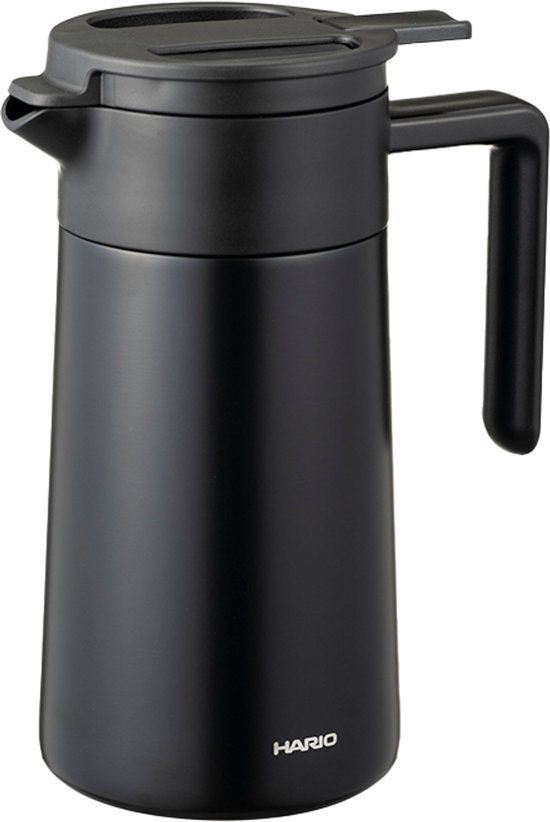 HARIO Dubbelwandige Thermal Pot met Keramische Coating - 600mL - Zwart