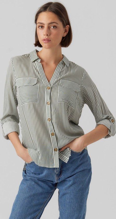 VERO MODA VMBUMPY L/S SHIRT NEW WVN GA NOOS Women's Blouse - Size XL