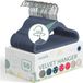 Laleni Fluwelen Kledinghangers Kinderen - Kleerhangers Peuter - Donkerblauw Gestipt - Set van 50