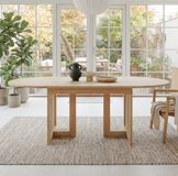 STILVORA Eettafel - Uitschuifbaar Ontwerp Met Afgeronde Hoeken - Voor 6 Tot 8 Personen In Eetkamer - Hout - 200x90x75 Cm - Eikenkleur
