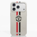 Fibriva™ Coque de Téléphone Officielle Manchester United – Rayures Verticales et Blason