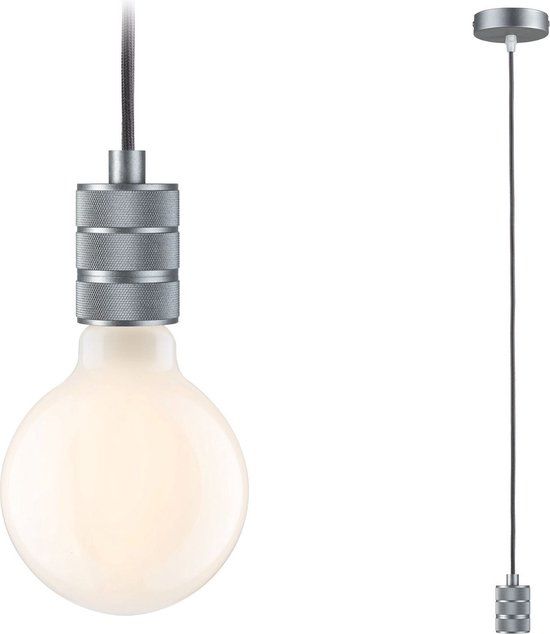 Paulmann Neordic Tilla Hanglamp - E27 - Aluminium - 2m Kabel - Cilinder