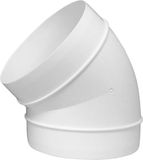Europlast AL125-45 Ronde kunststof 45° bocht diameter: 125 mm
