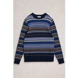 White Stuff Abstract Stripe Crew Bleu Multi