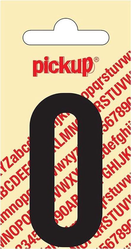 Pickup Plakletter Nobel 60 mm Zwart O