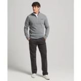 Superdry Essential Logo Sweater van biologisch katoen met rits