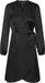 VERO MODA - VMSABI LS WRAP DRESS NOOS - Black - S