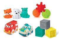 Infantino Baby's 1st Playset – 11-delige set voor het zintuiglijke ontdekken en de ontwikkeling van de fijne en grove motoriek – vanaf 0 maanden
