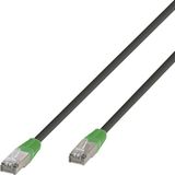 Vivanco VVITLANC6100G Netwerkkabel Donkergrijs, Groen 10 m Cat6 F/UTP (FTP)