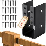 Vevor 24 Stuks Balkbeugels, Balkverbinders, Houtverbinders voor 49x92mm Balken