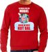 Bellatio Decorations Kut Kerstbal sweater / Kerst trui Ik vroeg om een mobiel krijg ik deze kut bal rood voor heren - Kerstkleding / Christmas outfit XL