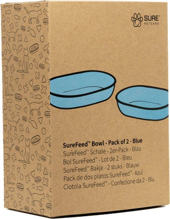 Surefeed Bakje - Kattenvoerbak - Blauw