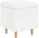 vidaXL Ottoman met opbergruimte wit 40 x 40 x 45 cm kunstleer