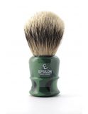 Epsilon Scheerkwast, dakpunt, zilver, groen, 55/26 mm, standaard, uniek