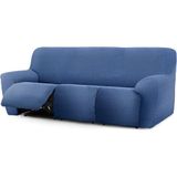 ECOMMERC3 Bankovertrek, 3 x 3, zeer elastisch, bi-elastisch, blauw, ademend, eenvoudig aan te brengen en te verwijderen, met schuimkussens en voetsteunrubbers
