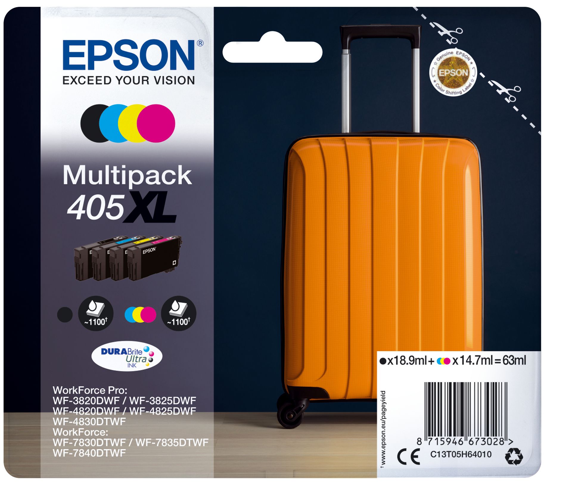 Epson 405XL DURABrite Ultra Ink Multipack - Original