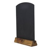 Chalkboards UK WC124F Krijtbord met sokkel, hout, rustiek bruin, A4, 31 x 21 x 4 cm