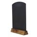 Chalkboards UK WC124F Krijtbord met sokkel, hout, rustiek bruin, A4, 31 x 21 x 4 cm